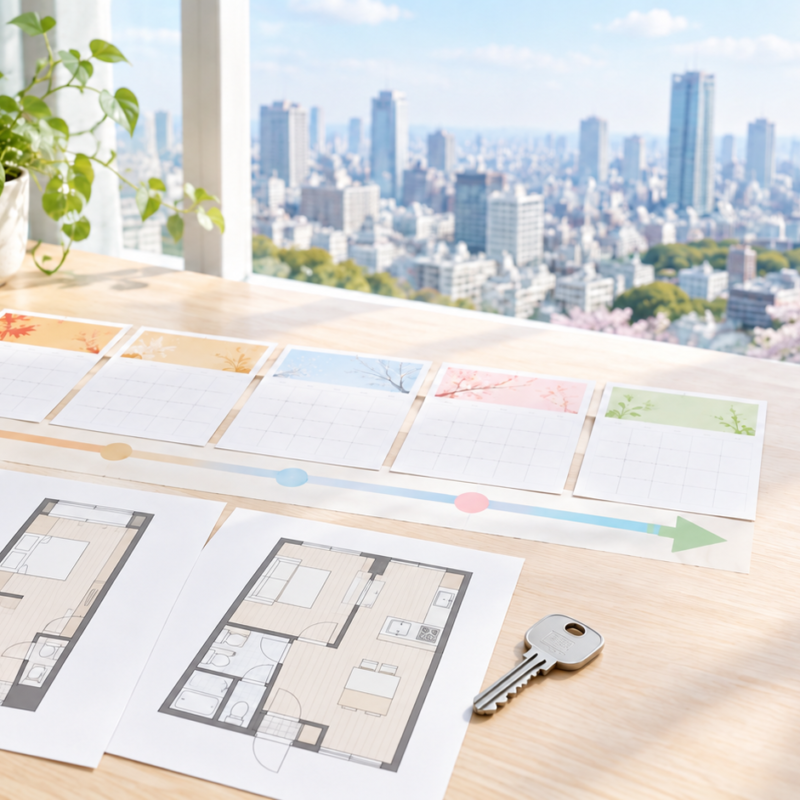 2027年春の部屋探しはいつから?賃貸繁忙期に慌てない準備スケジュール